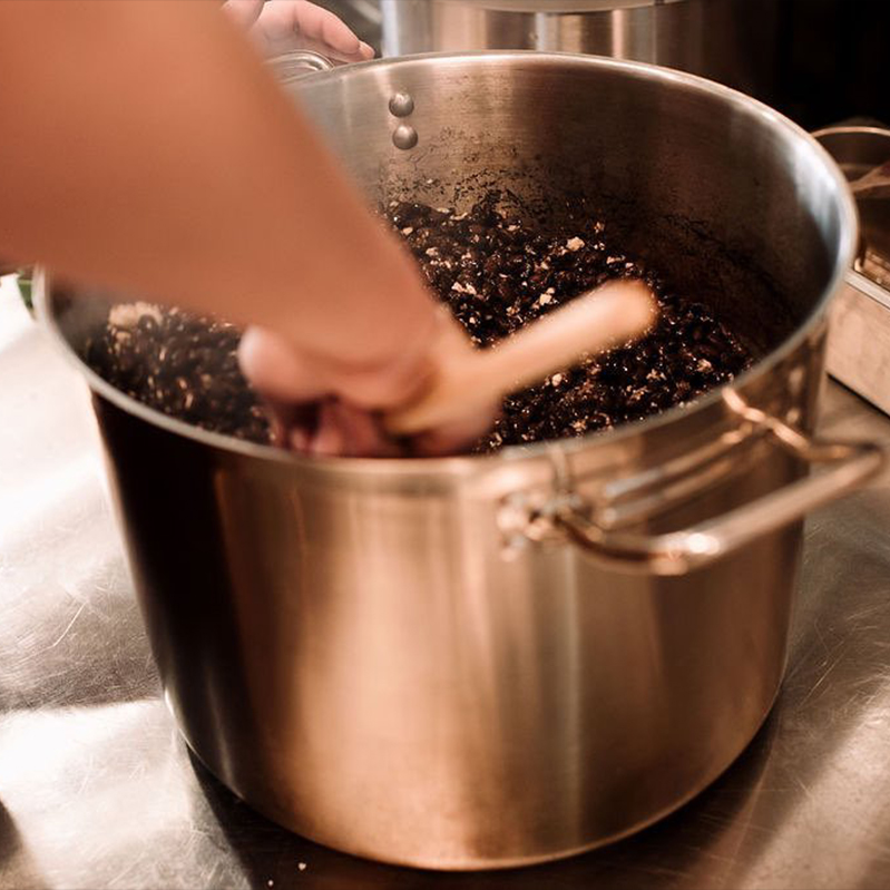 Five steps on black beans.